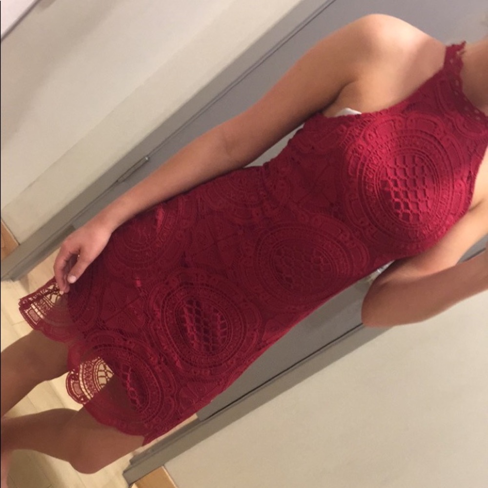 Red Lace Dress
